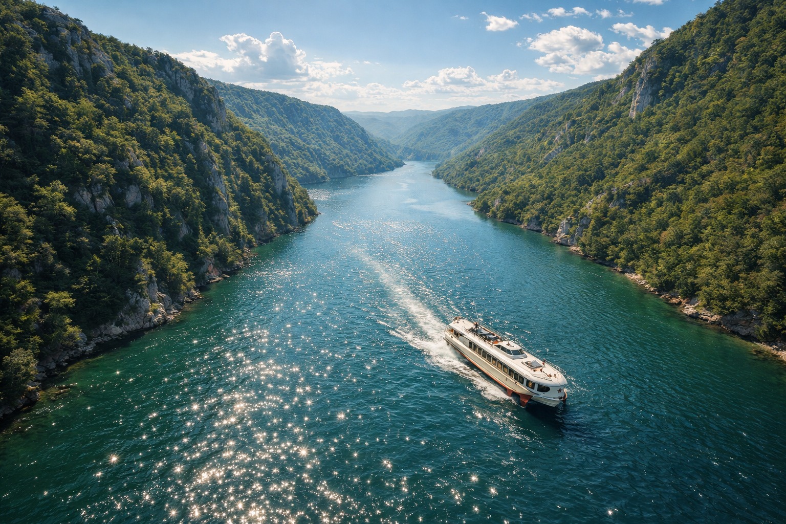 Raketa na Dunavu kroz Đerdapsku klisuru